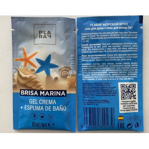 Drėkinantis gelis dušui +putos voniai visų tipų odai "Abrikosas", "Jūros brizas", "Citrina" 10ml.